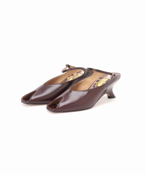 《予約》GRISE6cmピープトゥストラップミュール シューズ サンダル RI1401297200(10725円)