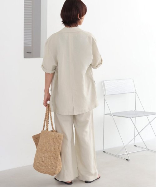 《追加》ソフトリネンMIXハーフスリーブジャケット 