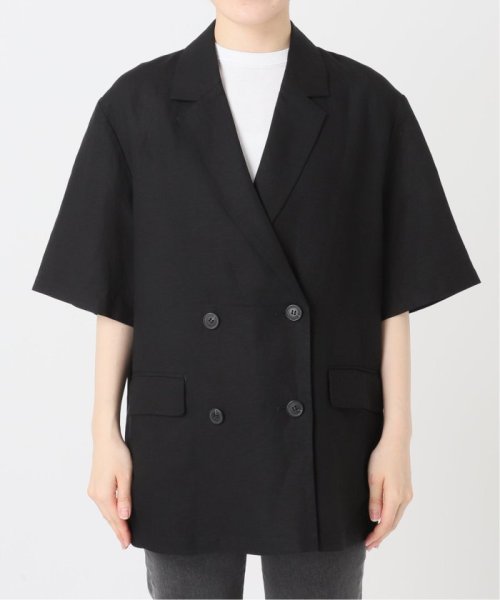 《追加》ソフトリネンMIXハーフスリーブジャケット 