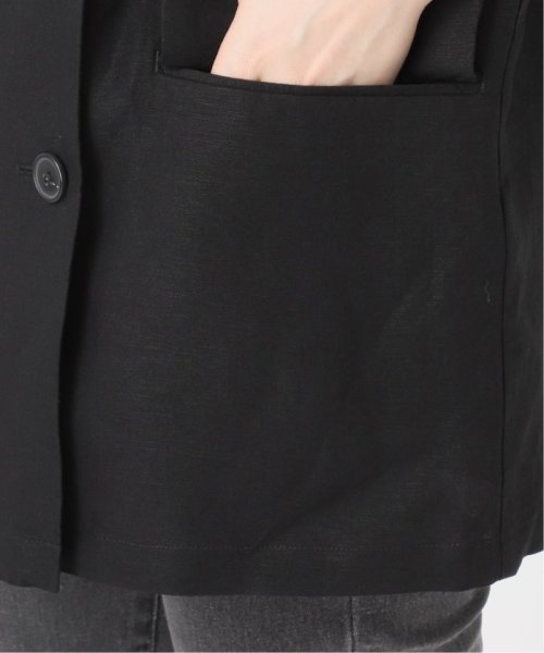 《追加》ソフトリネンMIXハーフスリーブジャケット 