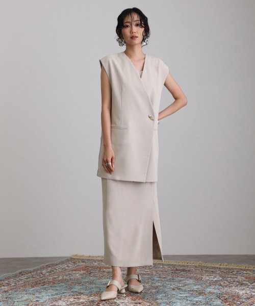 バックシアージレセットアップドレス 表地 　ポリエステル…93%　　　　　ポリウレタン7％ 裏地