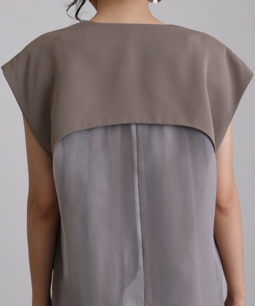 バックシアージレセットアップドレス 表地 　ポリエステル…93%　　　　　ポリウレタン7％ 裏地