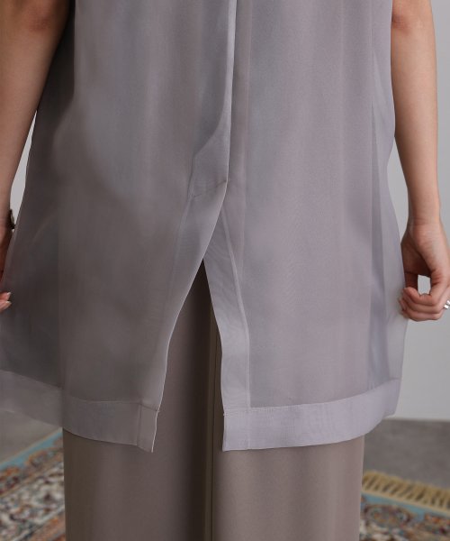 バックシアージレセットアップドレス 表地 　ポリエステル…93%　　　　　ポリウレタン7％ 裏地