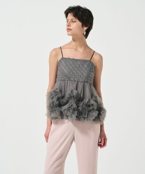 チュールフリルキャミソール トップス キャミソール・ベアトップ UO1680658188(12870円)