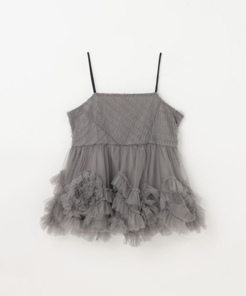 チュールフリルキャミソール トップス キャミソール・ベアトップ UO1680658188(12870円)