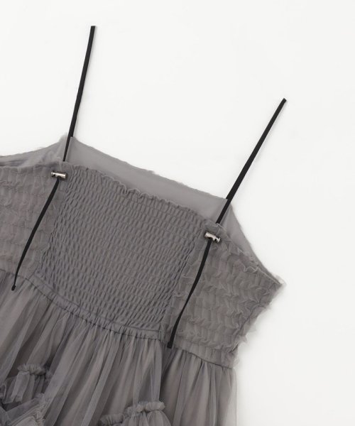 チュールフリルキャミソール トップス キャミソール・ベアトップ UO1680658188(12870円)