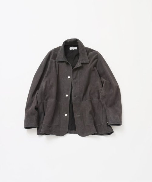 《予約》【FOLL / フォル】washed suede coverall jacket FOLL