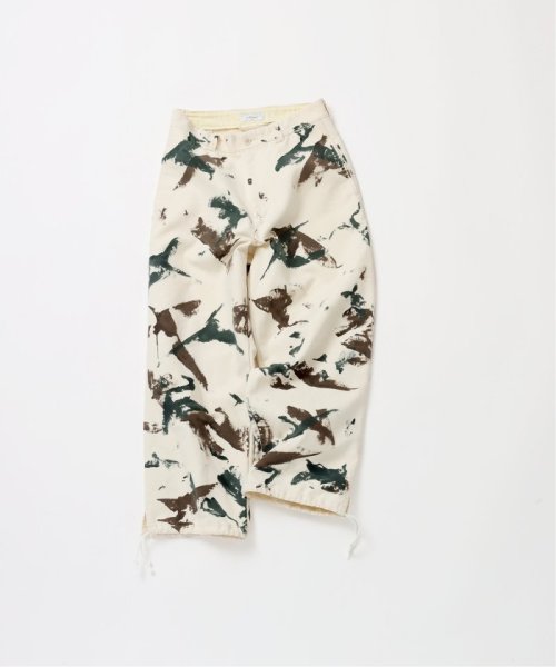 《予約》【FOLL / フォル】hand painted camo work pants FOLL
