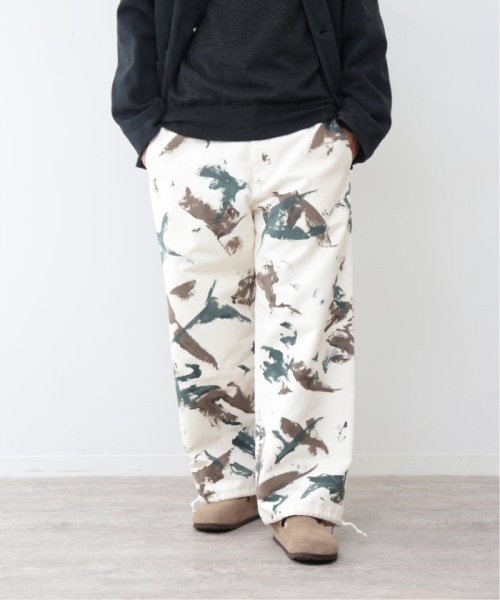 《予約》【FOLL / フォル】hand painted camo work pants FOLL