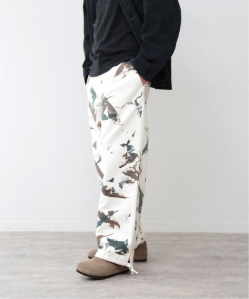 《予約》【FOLL / フォル】hand painted camo work pants FOLL