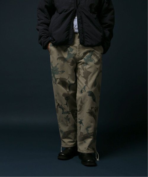 《予約》【FOLL / フォル】hand painted camo work pants FOLL