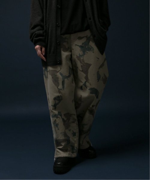 《予約》【FOLL / フォル】hand painted camo work pants FOLL