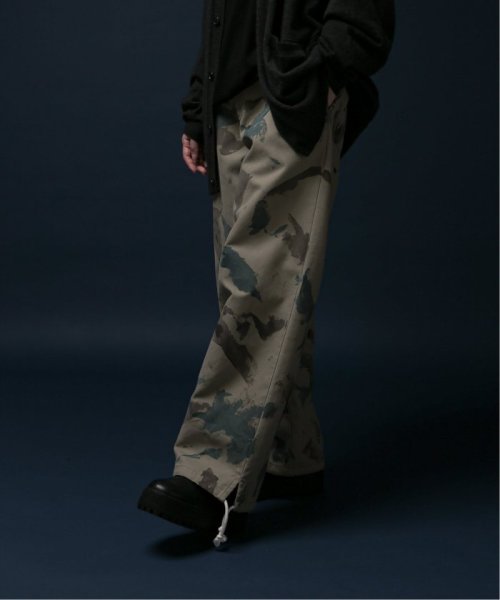 《予約》【FOLL / フォル】hand painted camo work pants FOLL