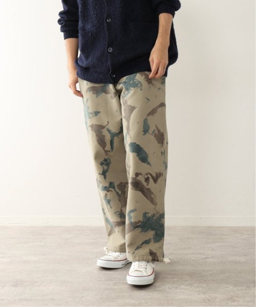 《予約》【FOLL / フォル】hand painted camo work pants FOLL