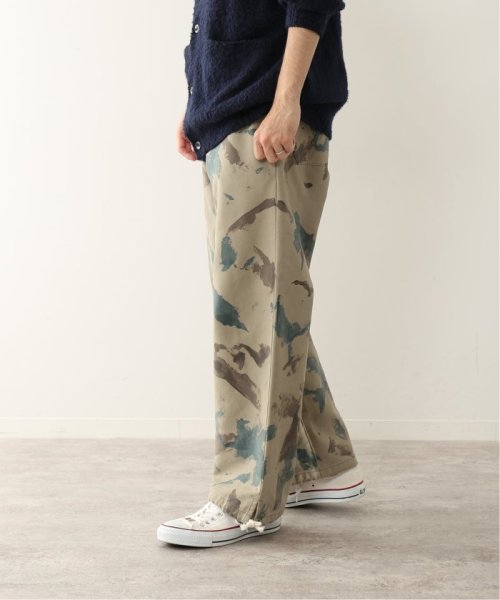 《予約》【FOLL / フォル】hand painted camo work pants FOLL