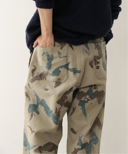 《予約》【FOLL / フォル】hand painted camo work pants FOLL