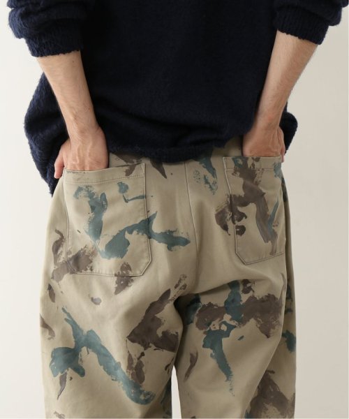《予約》【FOLL / フォル】hand painted camo work pants FOLL