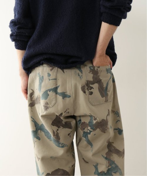《予約》【FOLL / フォル】hand painted camo work pants FOLL