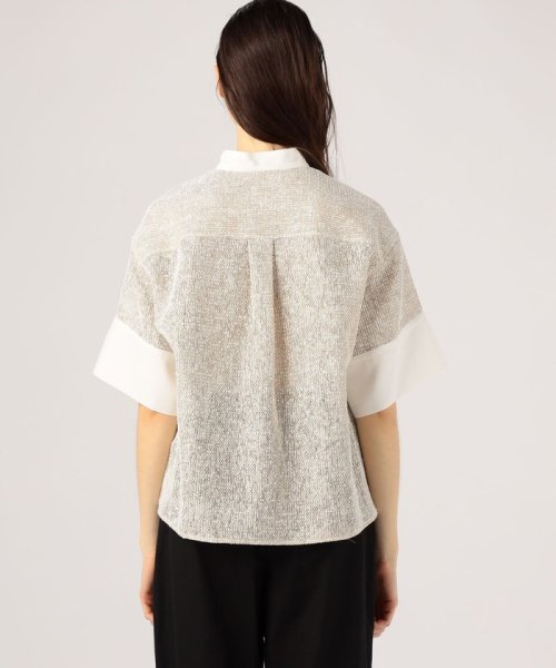 CABaN ストローヤーン ワイドカフスシャツ ワイドカフスシャツ ストローヤーン CABaN DG2258606008(17424円)