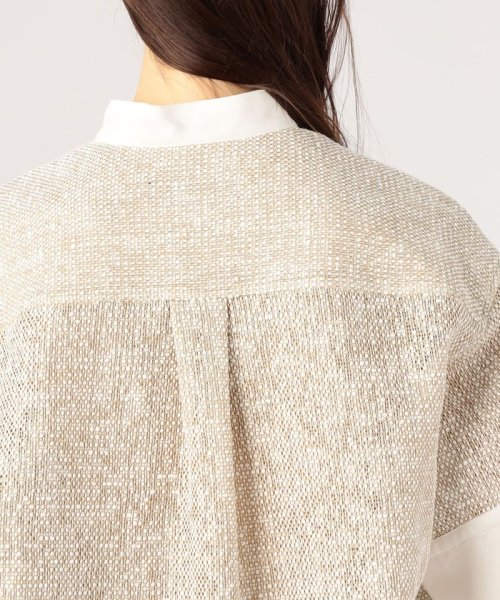 CABaN ストローヤーン ワイドカフスシャツ ワイドカフスシャツ ストローヤーン CABaN DG2258606008(17424円)