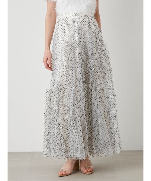 ランダムフリルチュールスカート 予めご了承ください