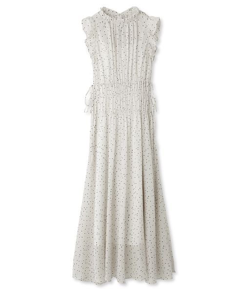 シフォンギャザーノースリワンピース 予めご了承ください 総丈 6cm バスト