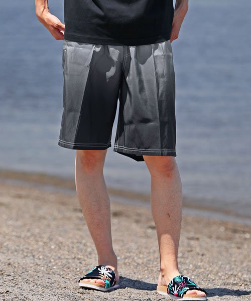 セール】メンズ サーフパンツ フィットネス グラデーション 海水パンツ 