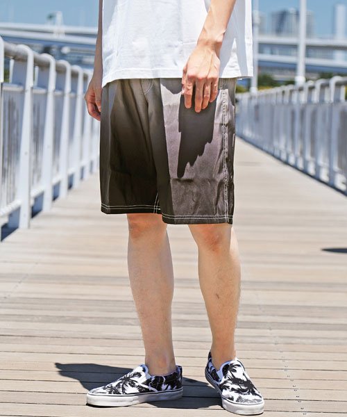 セール】メンズ サーフパンツ フィットネス グラデーション 海水パンツ 