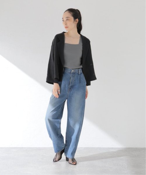 フレンチリネンキャンバスショートジャケット 