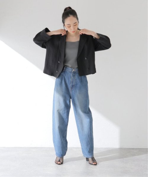 フレンチリネンキャンバスショートジャケット 