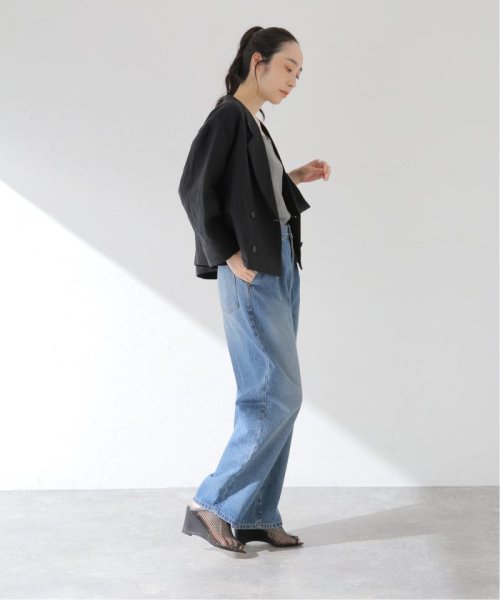 フレンチリネンキャンバスショートジャケット 