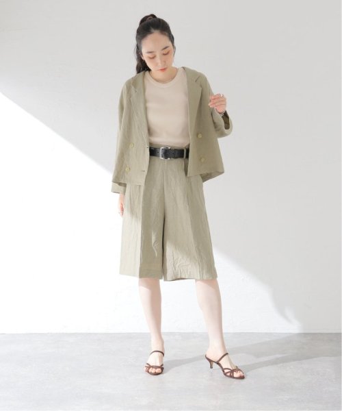 フレンチリネンキャンバスショートジャケット 