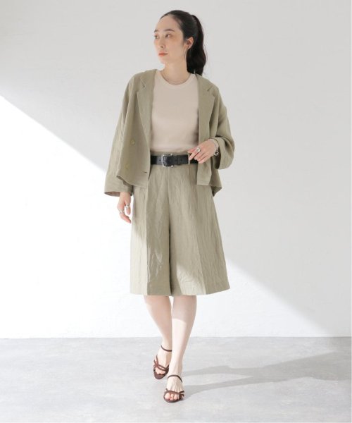 フレンチリネンキャンバスショートジャケット 