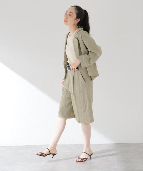 フレンチリネンキャンバスショートジャケット 