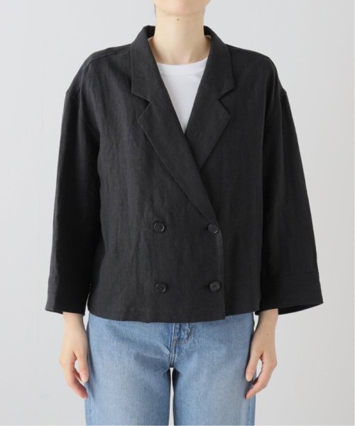 フレンチリネンキャンバスショートジャケット 