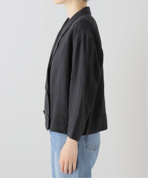 フレンチリネンキャンバスショートジャケット 