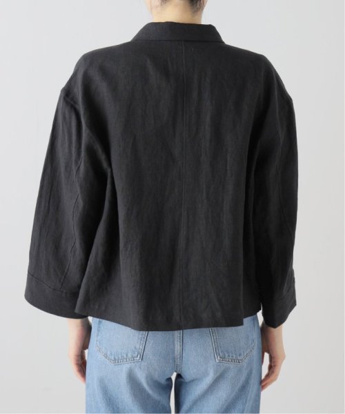 フレンチリネンキャンバスショートジャケット 