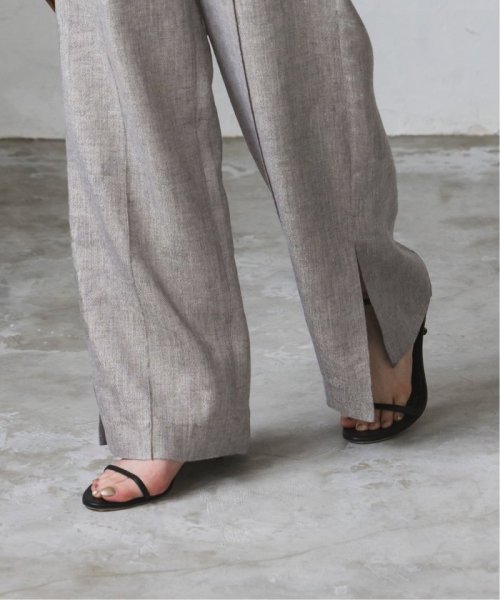 ラメリネンワイドパンツ 