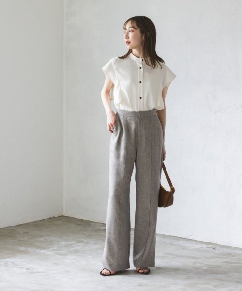 ラメリネンワイドパンツ 