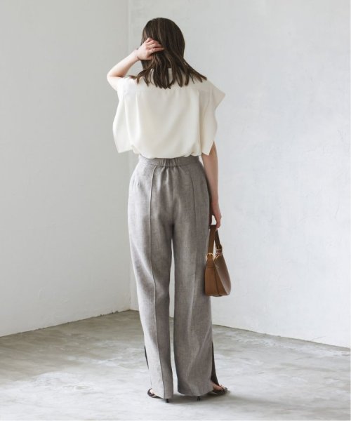 ラメリネンワイドパンツ 