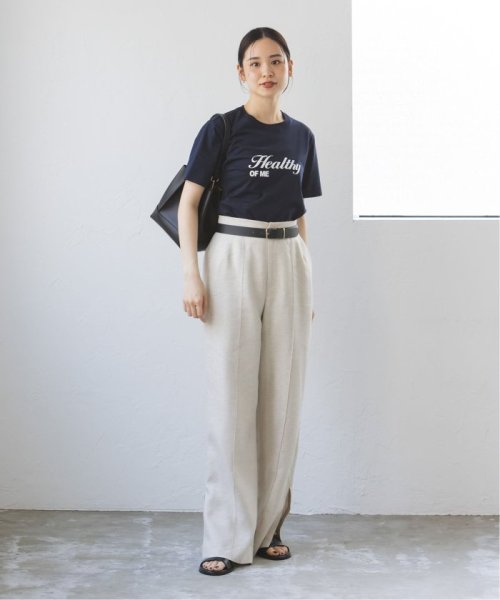 ラメリネンワイドパンツ 