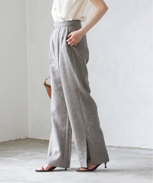 ラメリネンワイドパンツ 