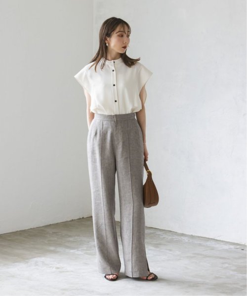 ラメリネンワイドパンツ 