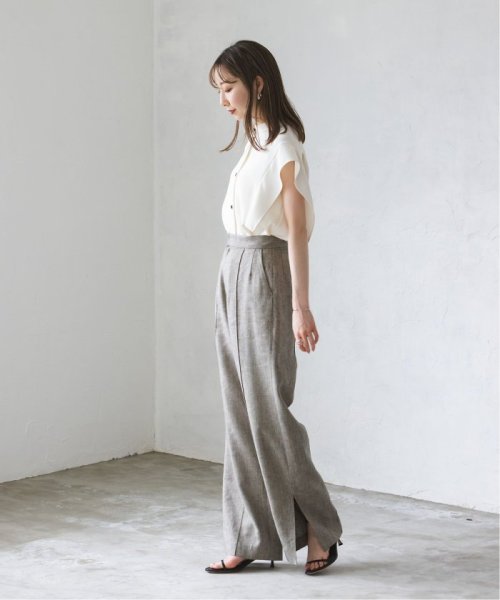 ラメリネンワイドパンツ 