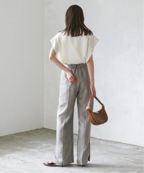 ラメリネンワイドパンツ 