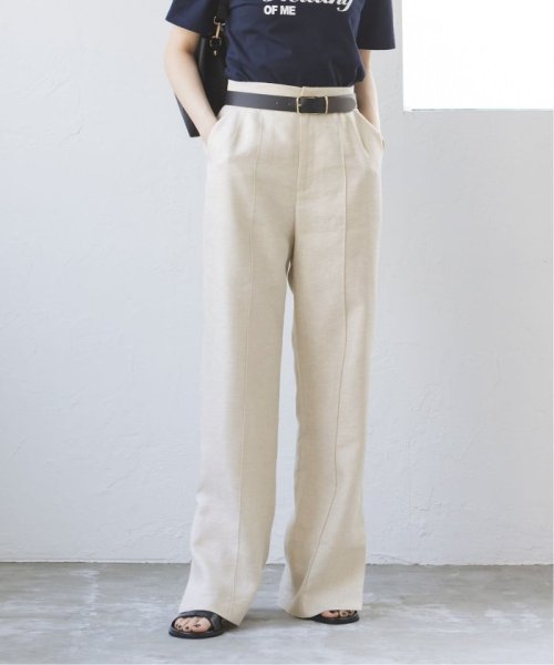 ラメリネンワイドパンツ 