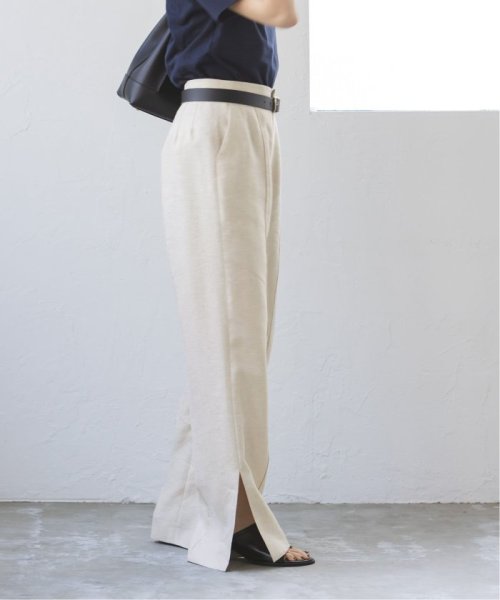 ラメリネンワイドパンツ 