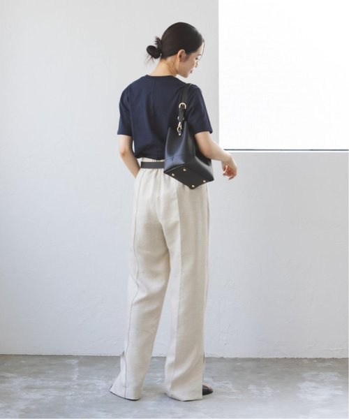 ラメリネンワイドパンツ 