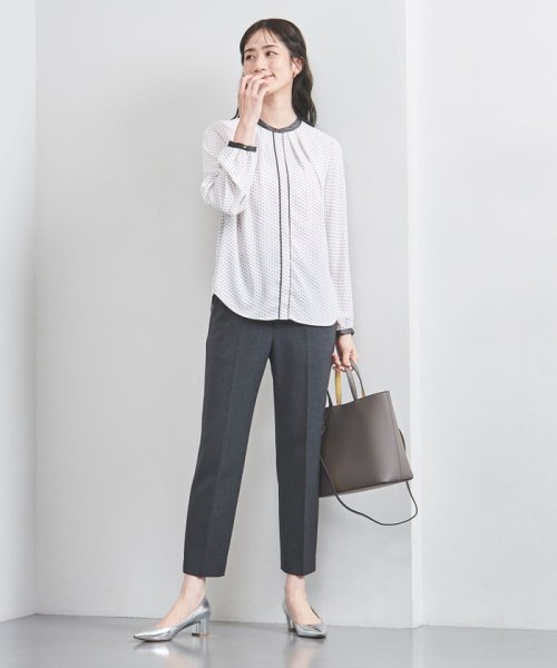 バイカラー パイピング ブラウス B82 W57 H84 着用サイズ：FREELT B75 W60 H83