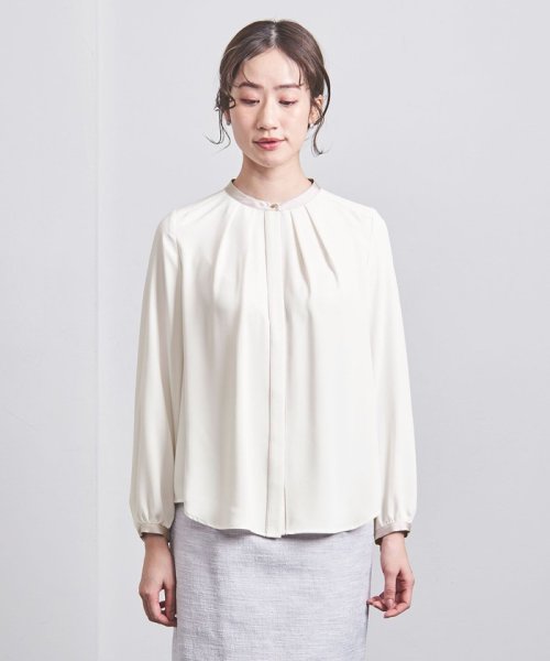 バイカラー パイピング ブラウス B82 W57 H84 着用サイズ：FREELT B75 W60 H83